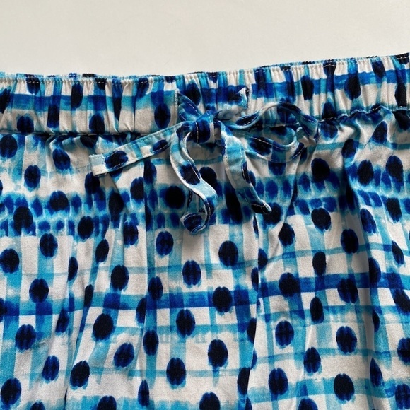 Tommy Bahama Dot Matrix Maxi Skirt Blue White Pull On Elastic Waist Sz XXS - Picture 5 of 11